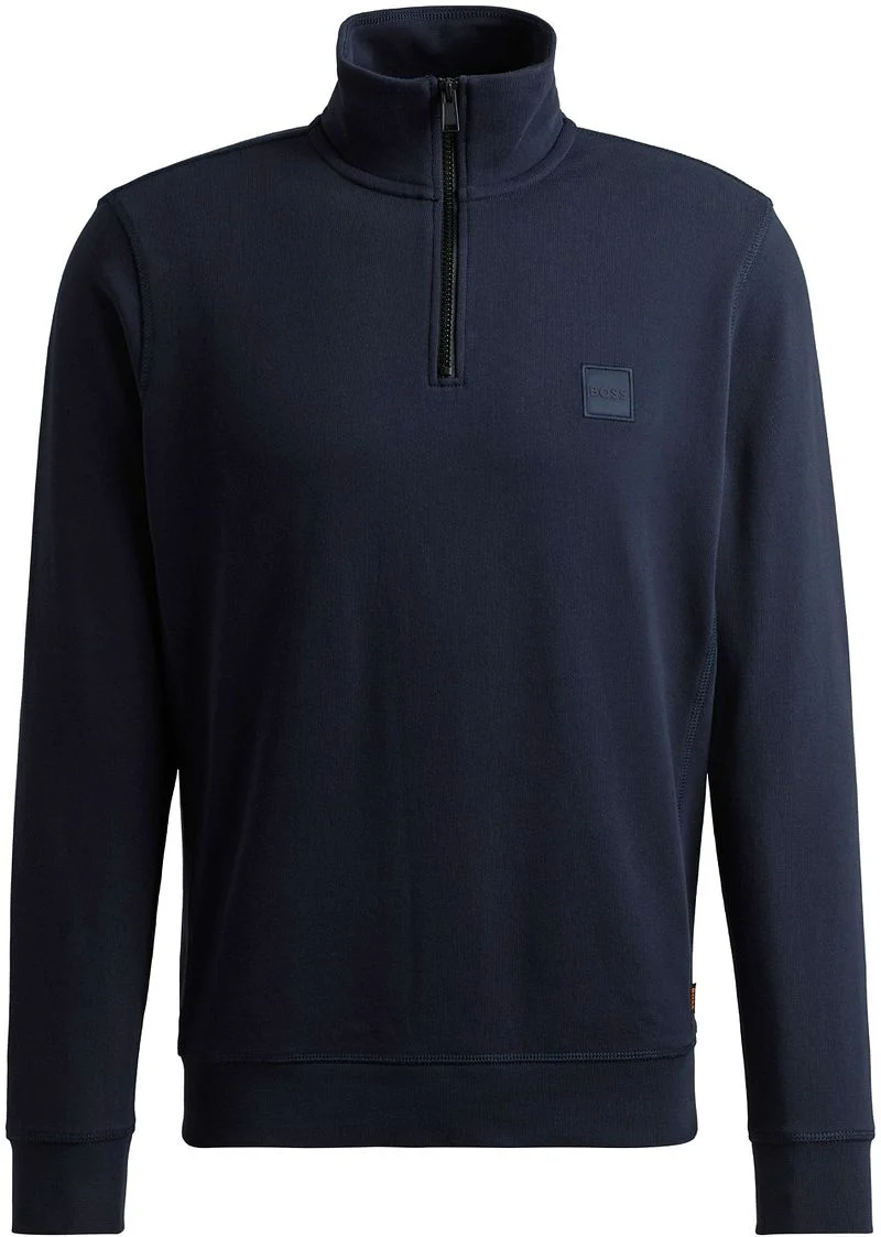 BOSS Zetrust Halfzip Pullover Navy - Größe XXL günstig online kaufen