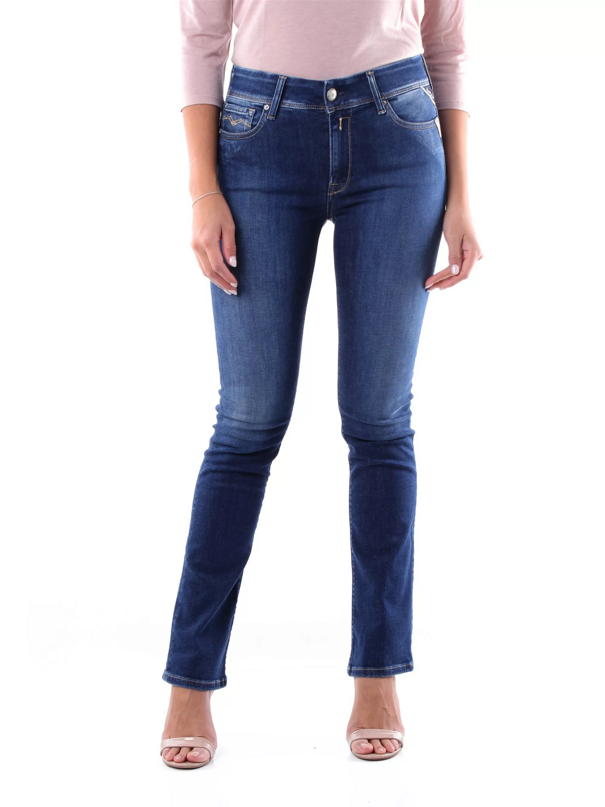 REPLAY dünn Damen Dunkle Jeans Baumwolle und Elasthan günstig online kaufen