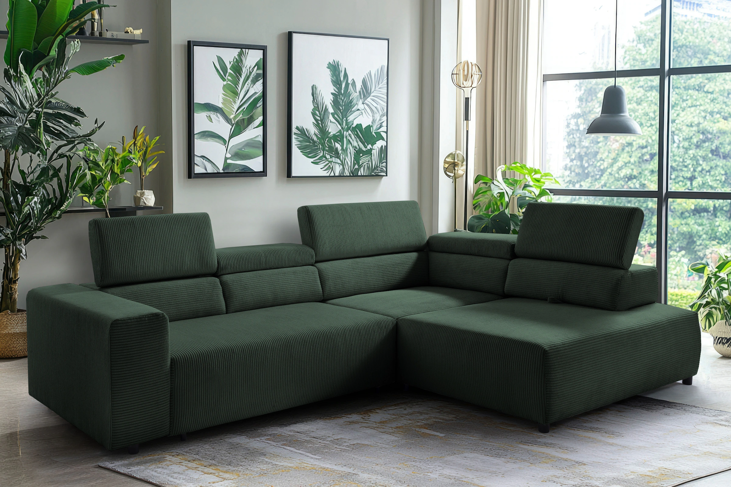 exxpo - sofa fashion Ecksofa »VITTORIO mit Komfortfunktionen, bequem und mo günstig online kaufen