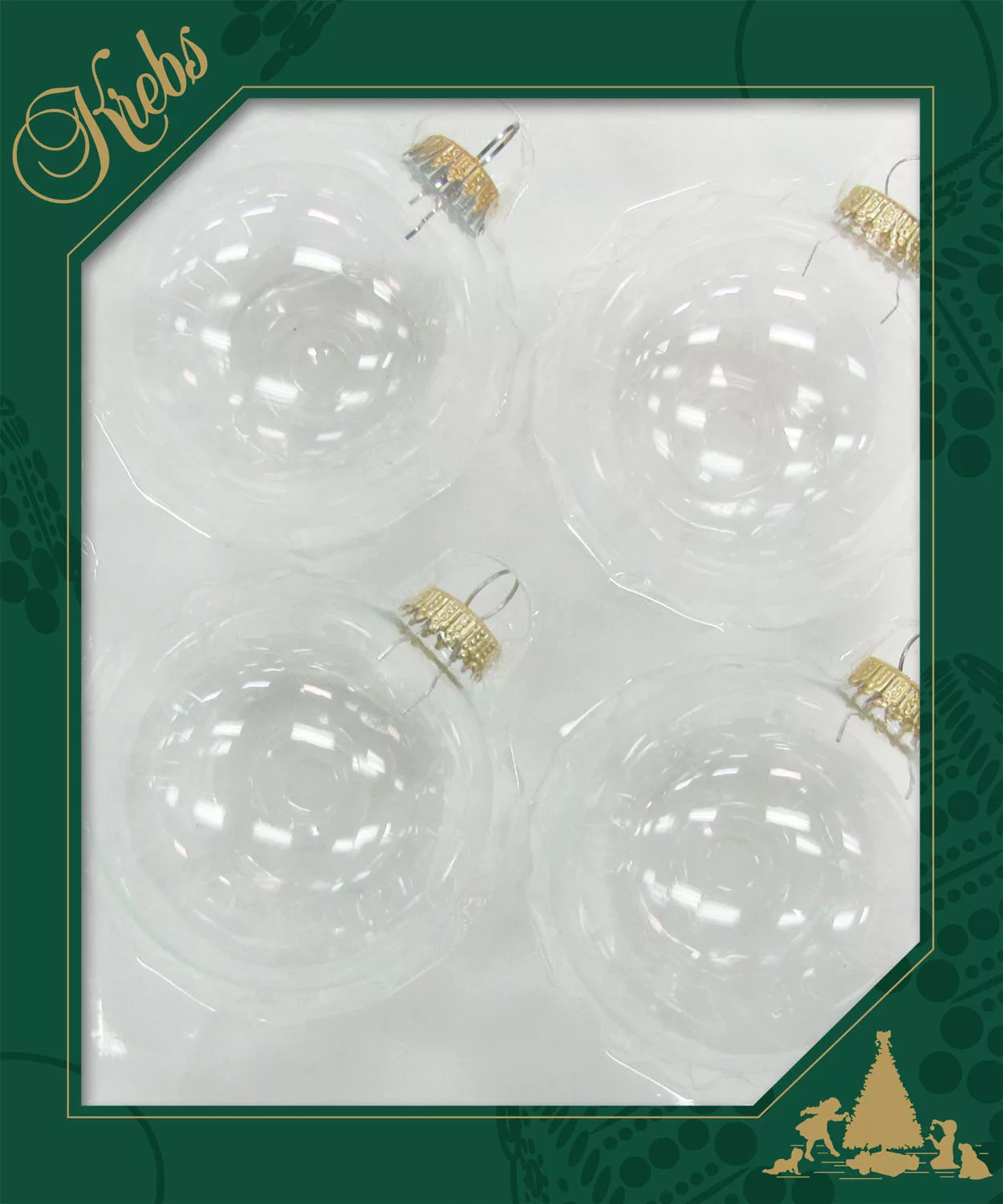 Krebs Glas Lauscha Weihnachtsbaumkugel "CBK78001, Weihnachtsdeko, Christbau günstig online kaufen