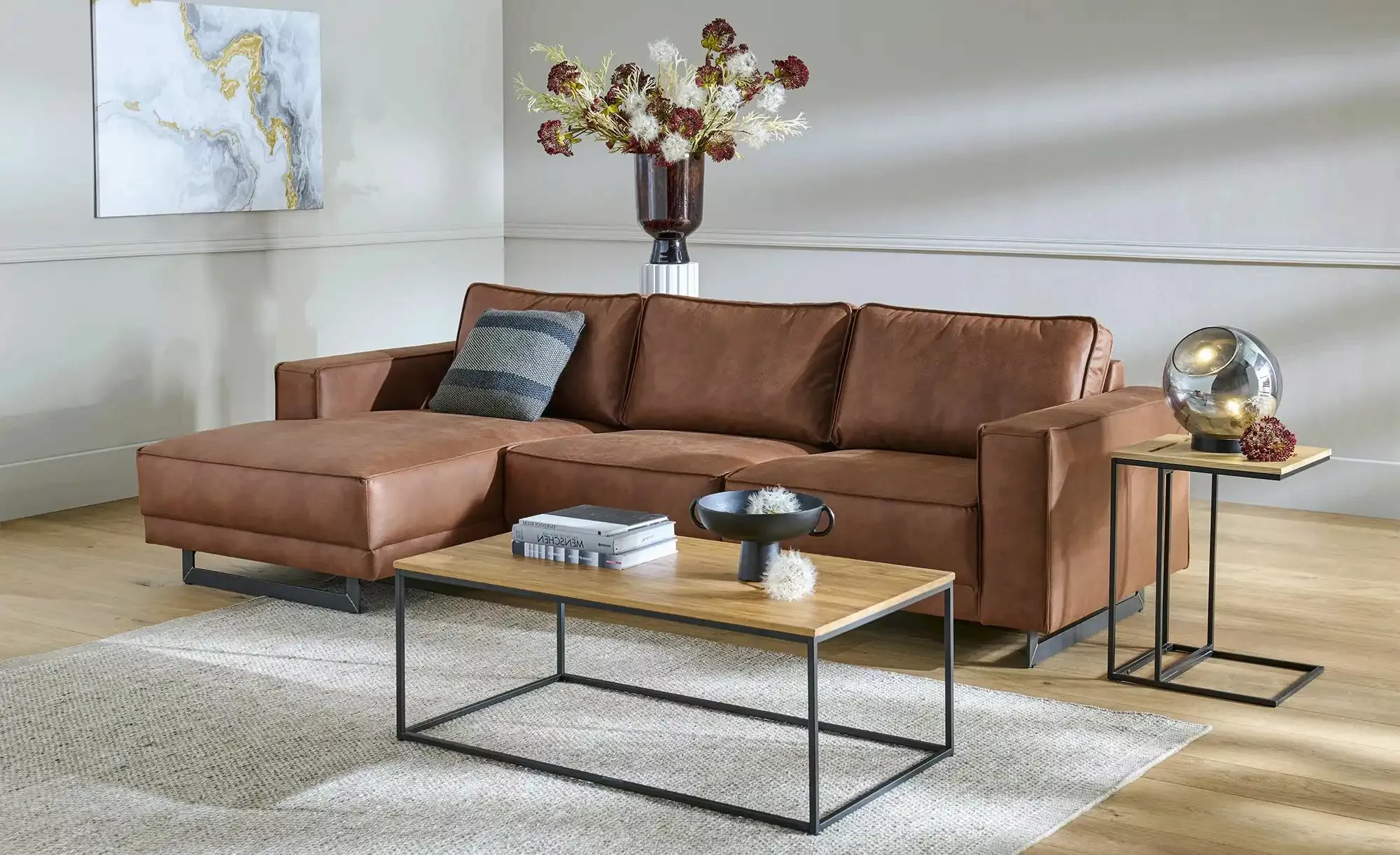 Ecksofa  Sanja ¦ braun ¦ Maße (cm): B: 285 H: 85 T: 155 Polstermöbel > Sofa günstig online kaufen