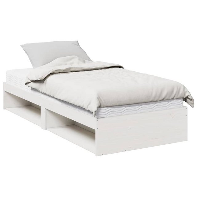 vidaXL Bett Tagesbett mit Matratze Weiß 80x200 cm Massivholz Kiefer günstig online kaufen