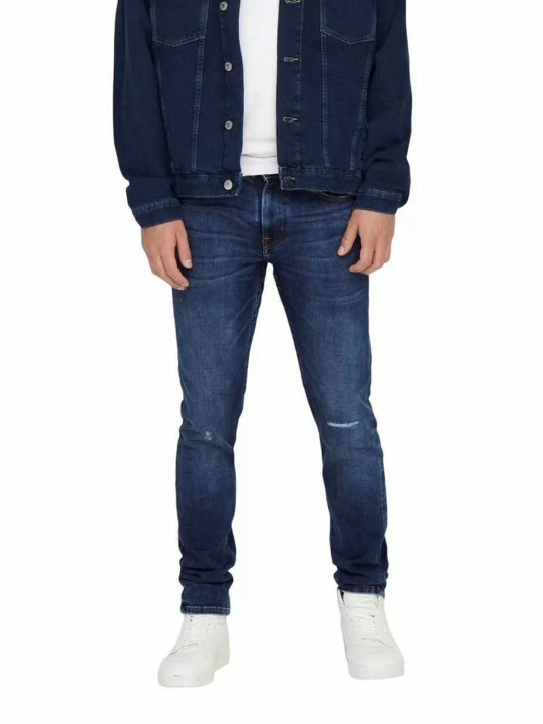 Only & Sons Herren Jeans ONSLOOM SLIM 4254 - Slim Fit - Blau - Dark Blue De günstig online kaufen