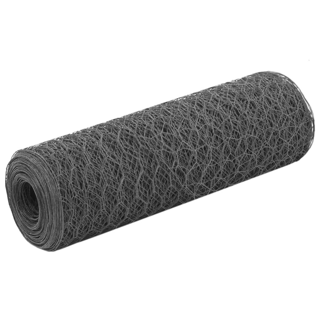 vidaXL Gartenzaun Drahtzaun Stahl mit PVC-Beschichtung günstig online kaufen