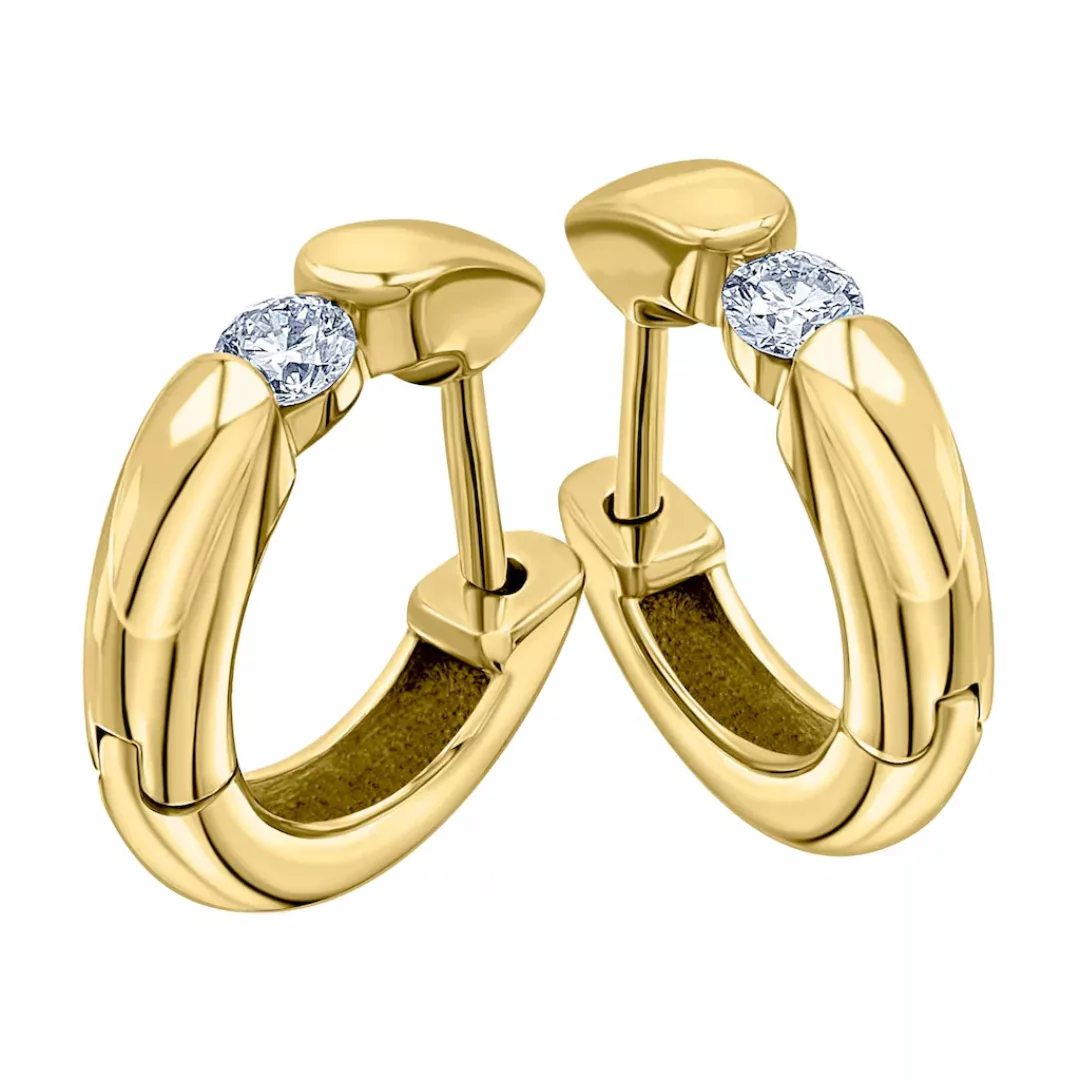 ONE ELEMENT Paar Creolen "0,10 ct Diamant Brillant Ohrringe Creolen aus 585 günstig online kaufen