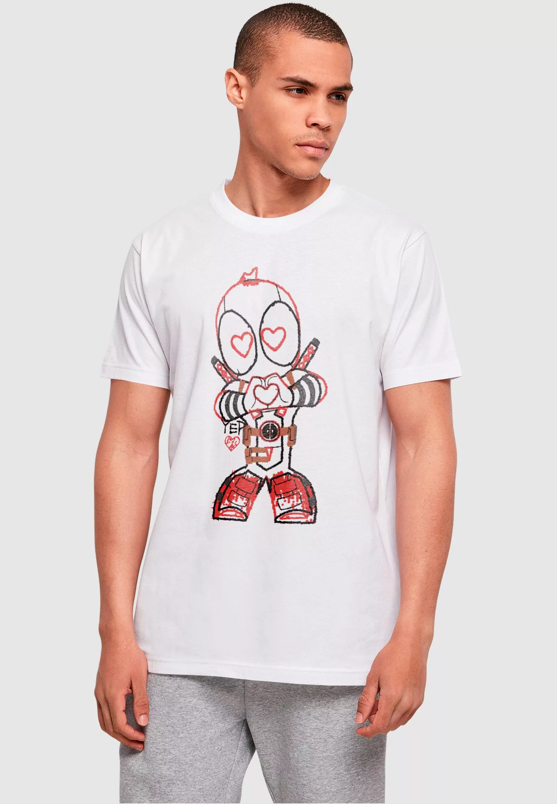 ABSOLUTE CULT T-Shirt "ABSOLUTE CULT Herren Deadpool - Love Beam Line T-Shi günstig online kaufen