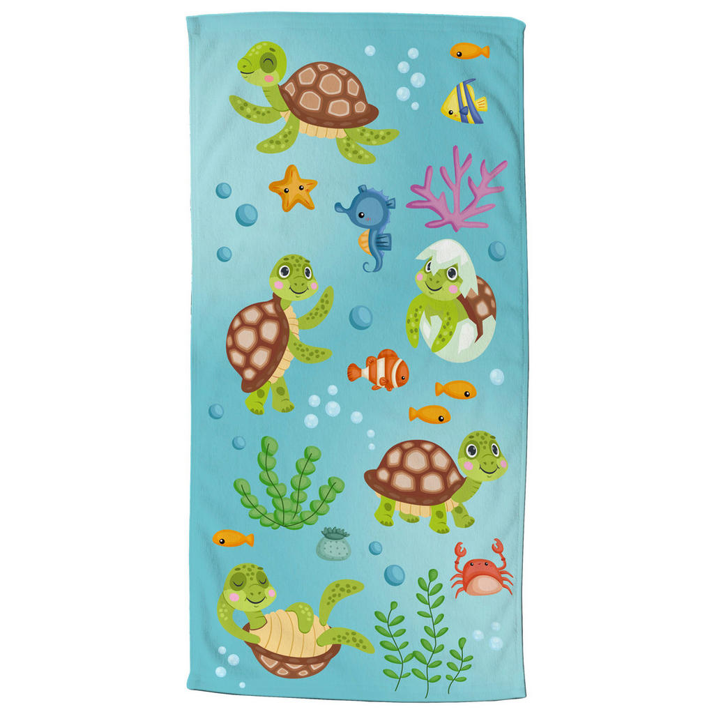 Strandtuch Turtles Multi Polyester B/L: ca. 75x150 cm günstig online kaufen