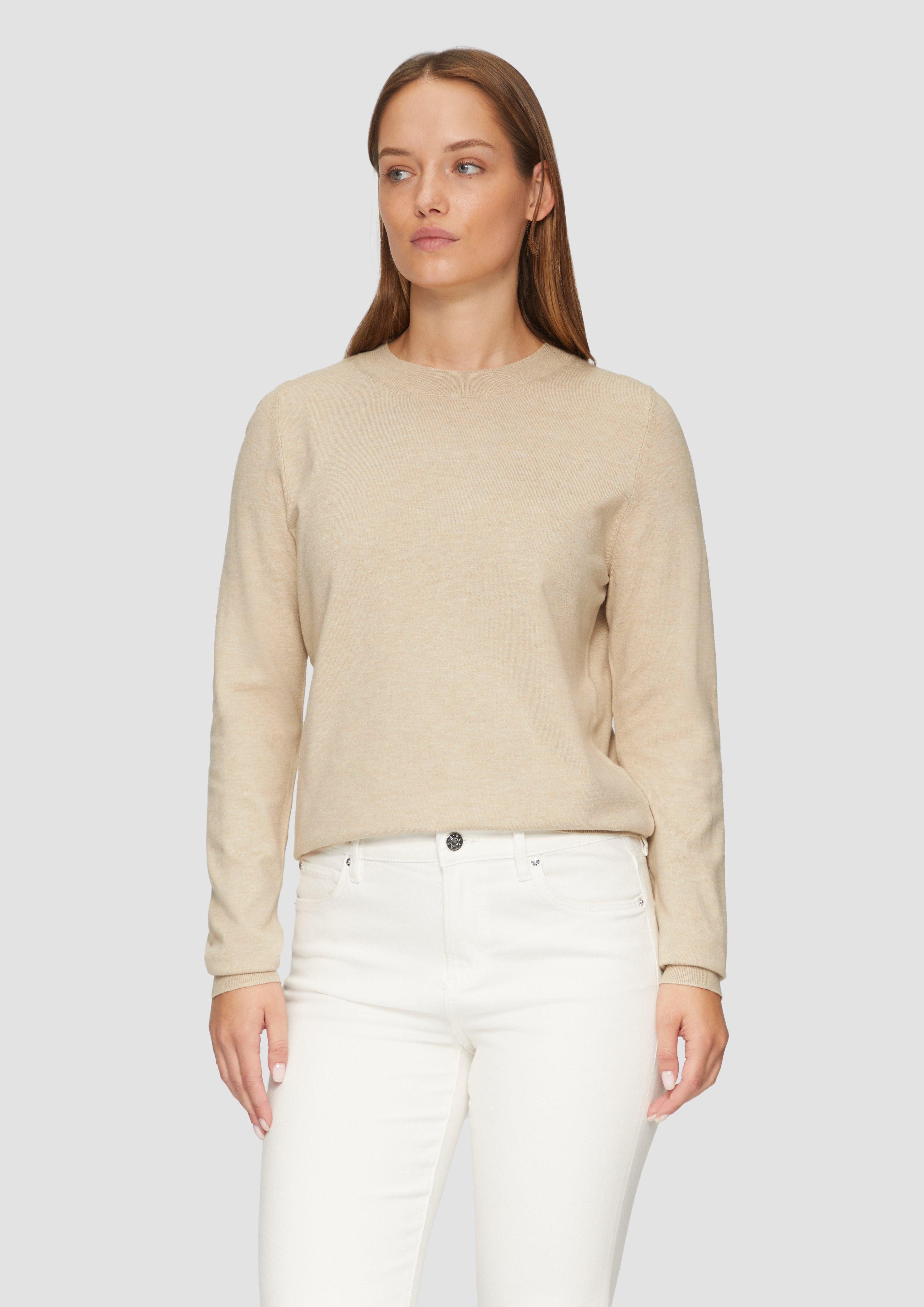 s.Oliver Strickpullover Strickpullover aus Viskosemix günstig online kaufen