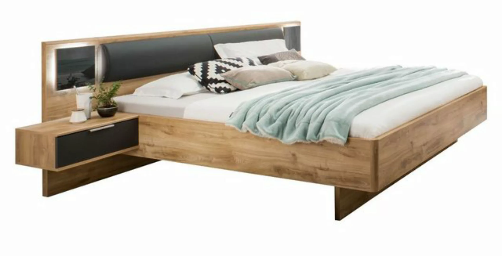 99rooms Polsterbett Veneto (Bett), 180x200, aus Holzwerkstoff, mit 2xNachtt günstig online kaufen