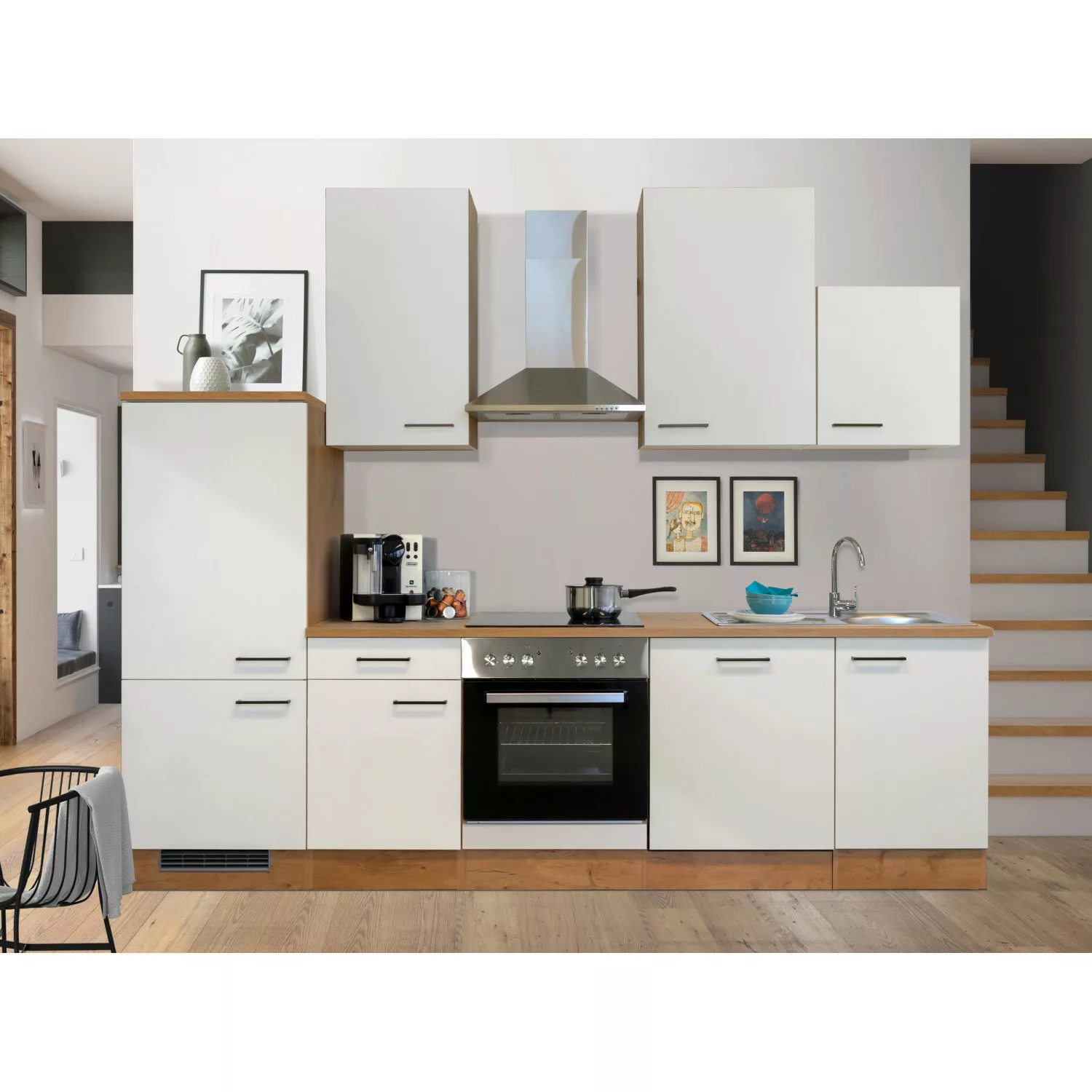 Flex-Well Küchenzeile "Vintea", mit E-Geräten, Gesamtbreite 280 cm günstig online kaufen