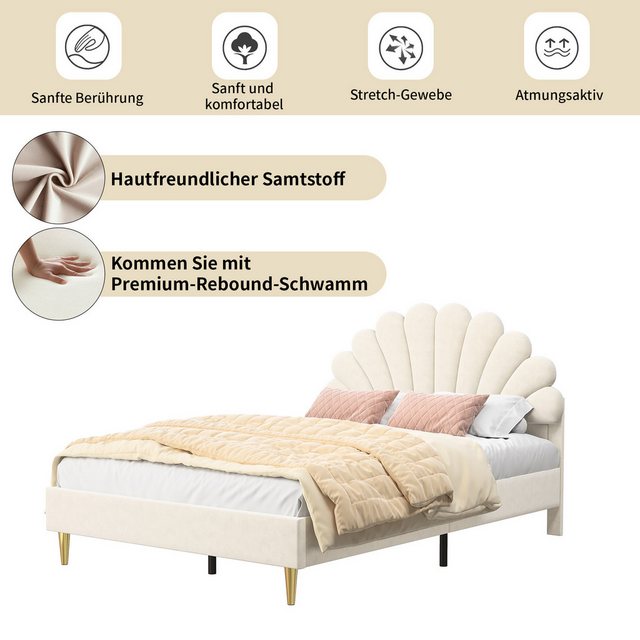 SEEZSSA Polsterbett Polsterbett Kinderbett süßes Einzelbett Mädchenbett mit günstig online kaufen