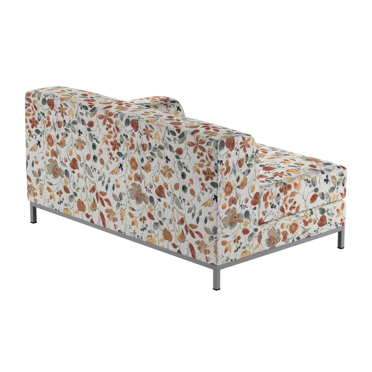 Bezug für Kramfors Sofa Recamiere links, orange-grün, Bezug für Recamiere l günstig online kaufen