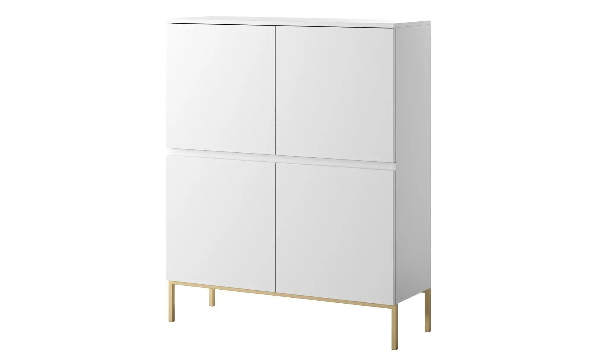 Selsey Highboard  Bemmi ¦ weiß ¦ Maße (cm): B: 100 H: 122 Kommoden & Sidebo günstig online kaufen
