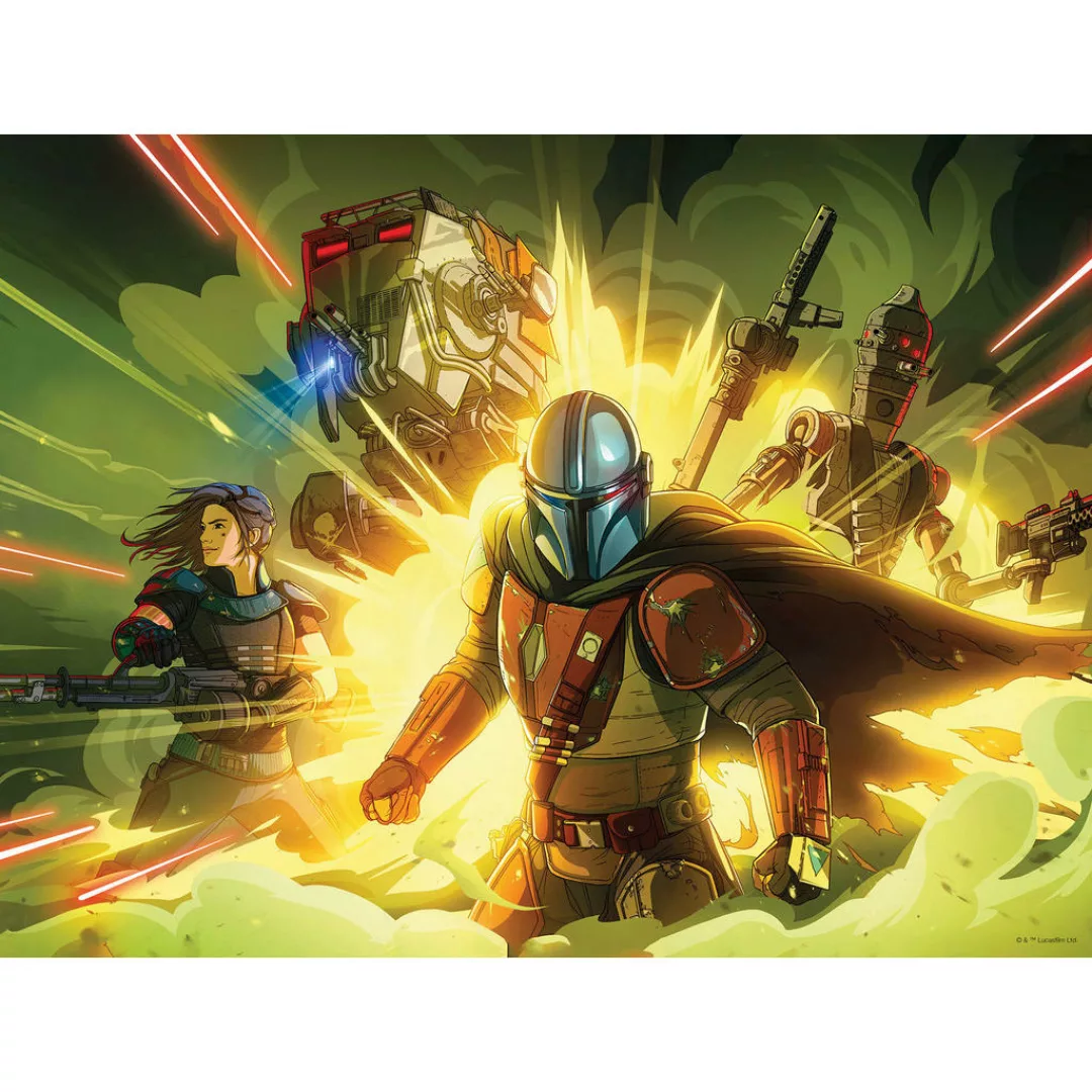 Komar Wandbild Mandalorian Fireteam Disney B/L: ca. 40x30 cm günstig online kaufen