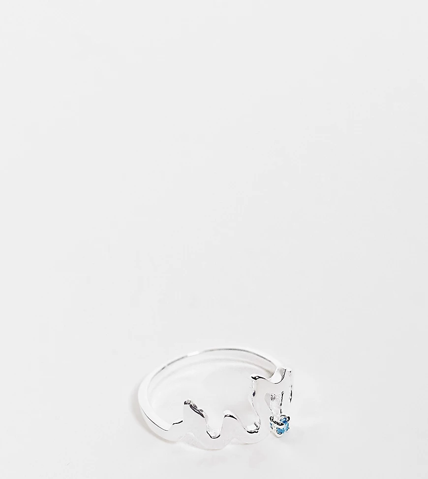 ASOS DESIGN – Ring Sterlingsilber in Flammen-Design günstig online kaufen