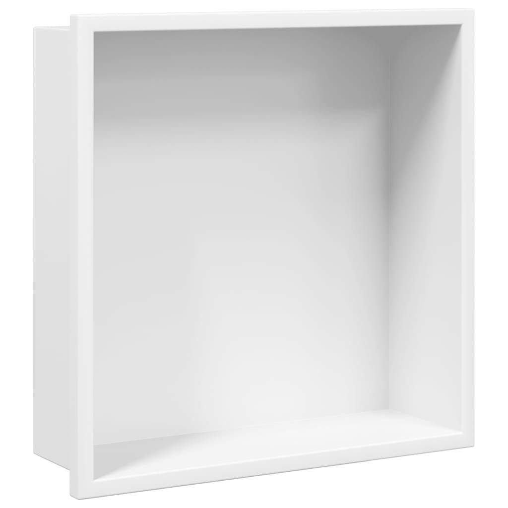 vidaXL Brauseschlauch Duschnische Mattweiß 32x32x9 cm günstig online kaufen