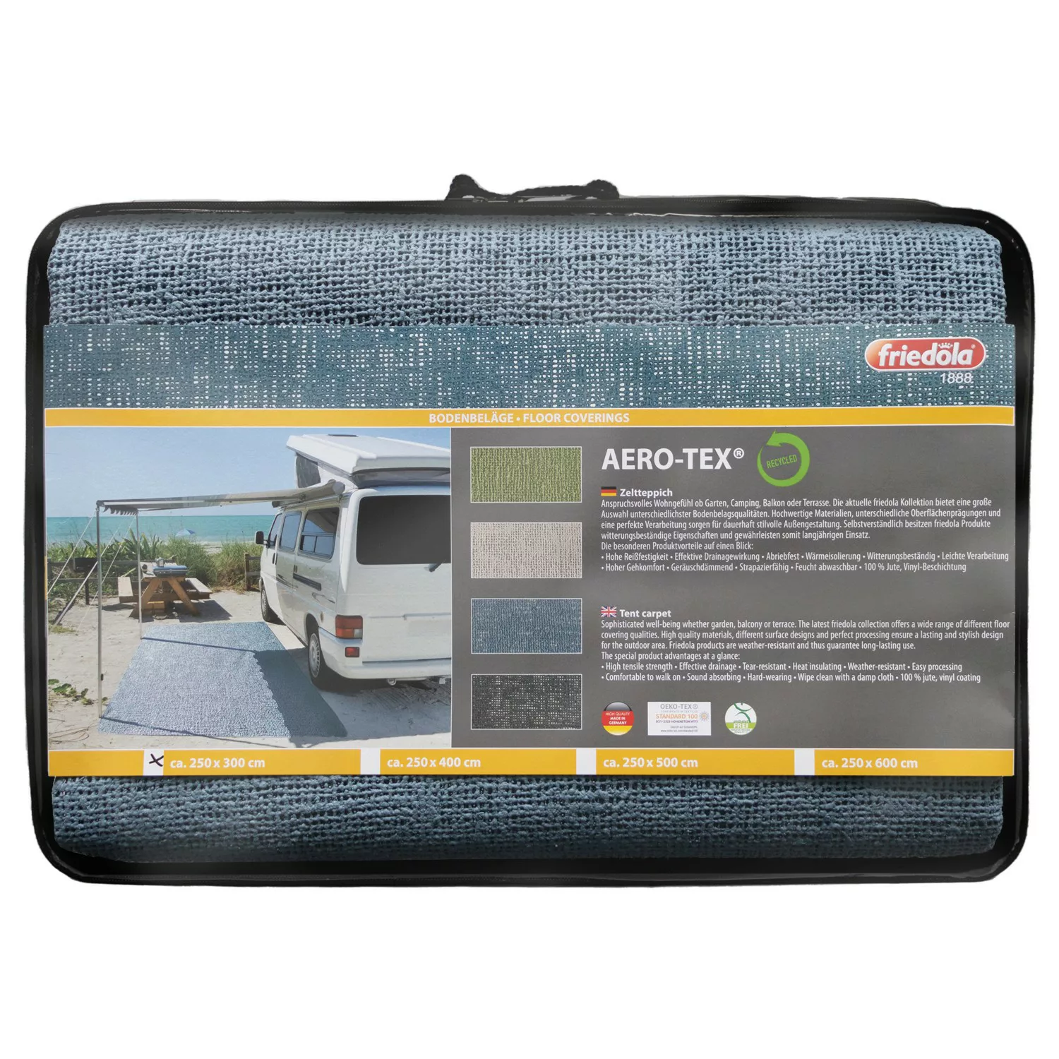 Primaflor Vorzeltteppich Aerotex Blau 250x400cm günstig online kaufen