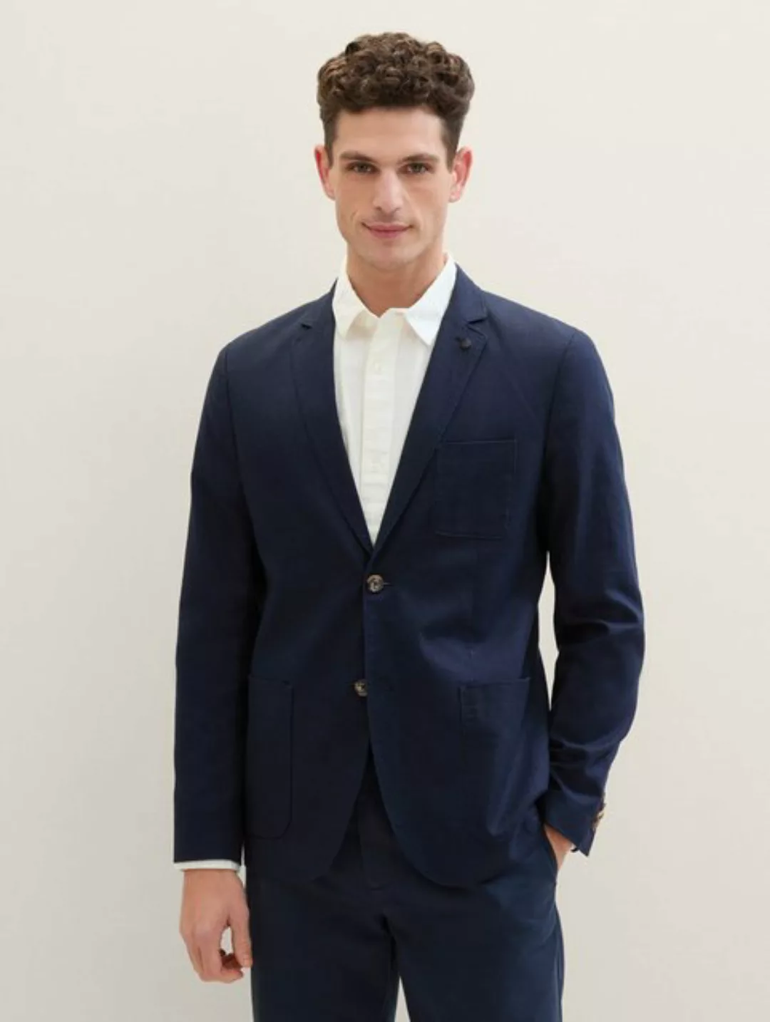 TOM TAILOR Sakko Blazer mit Leinen günstig online kaufen