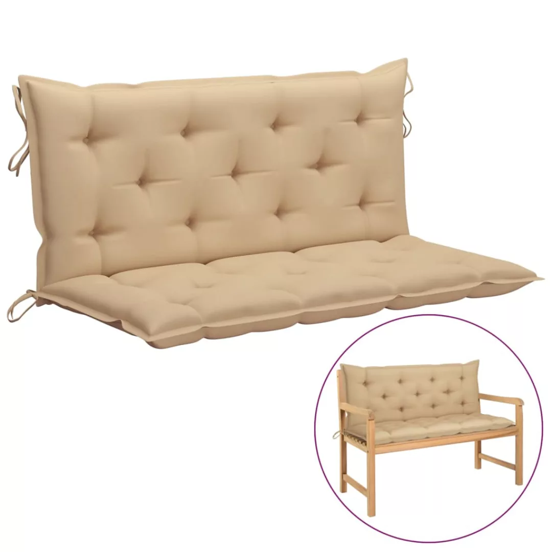 Auflage Für Hollywoodschaukel Beige 120 Cm Stoff günstig online kaufen