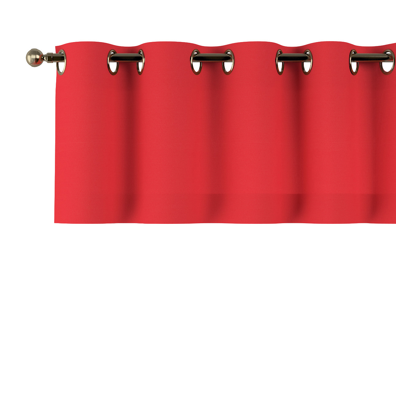Kurzgardine mit Ösen, rot, 260 x 40 cm, Loneta (133-43) günstig online kaufen