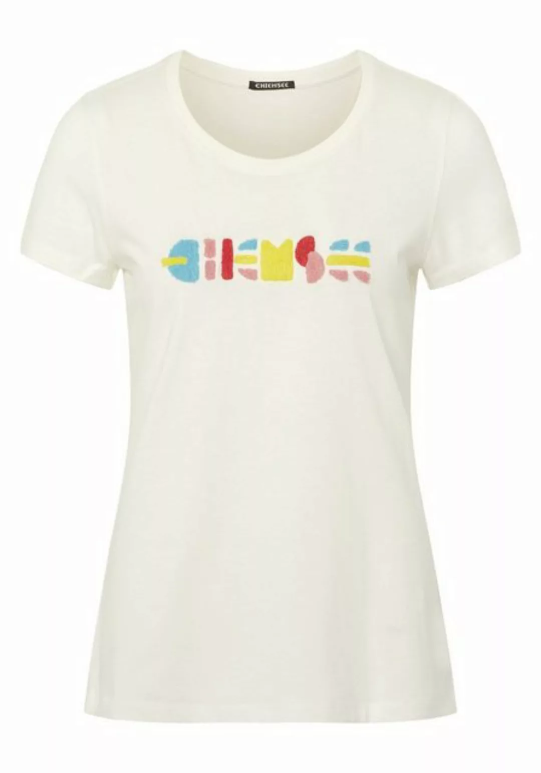 Chiemsee Print-Shirt T-Shirt mit appliziertem Label-Schriftzug 1 günstig online kaufen