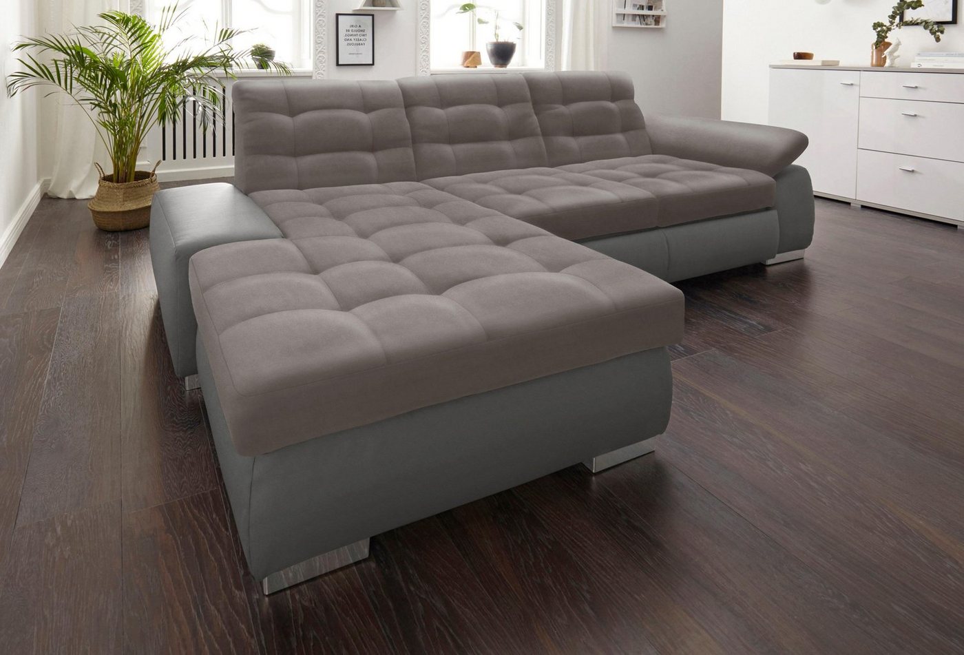 sit&more Ecksofa "Ontario L-Form", XXL, wahlweise mit Bettfunktion günstig online kaufen