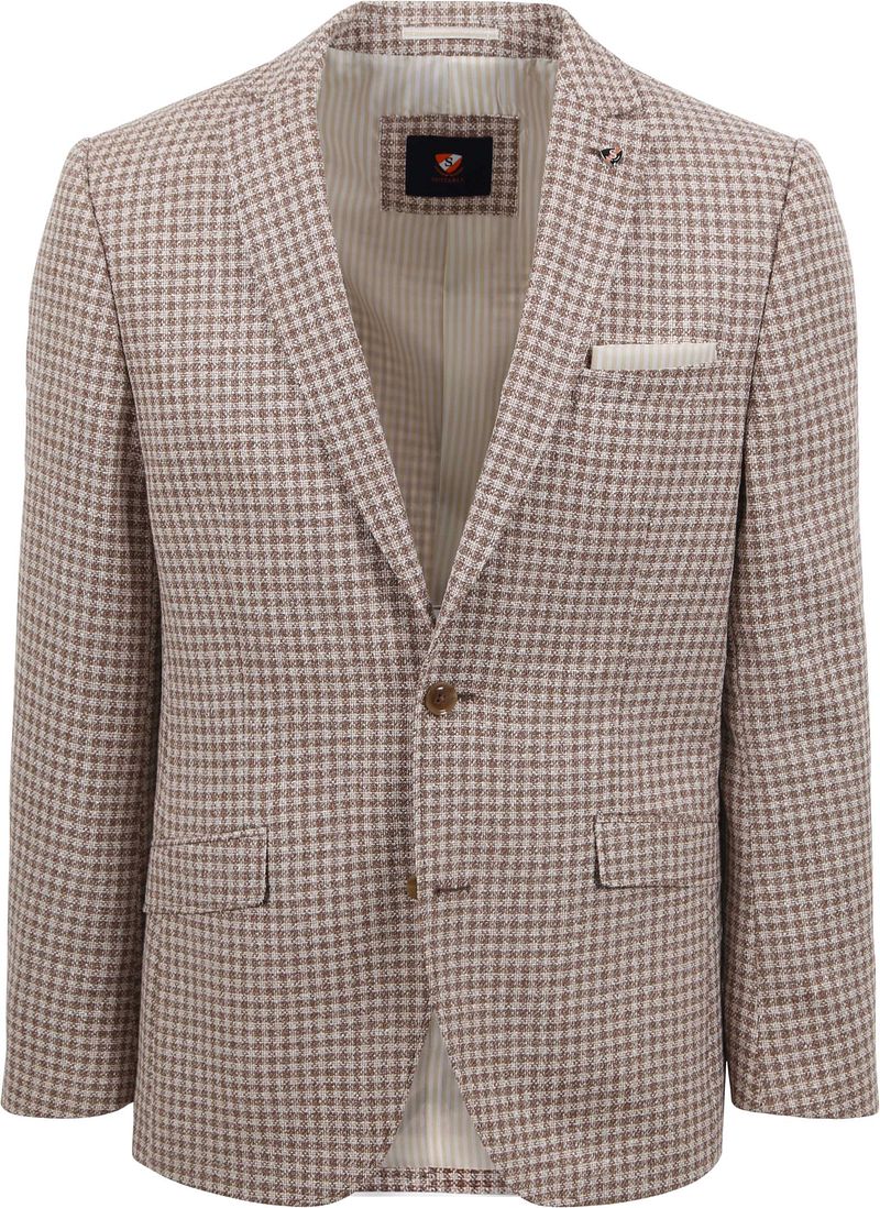 Suitable Blazer Grou Kariert Beige - Größe 52 günstig online kaufen