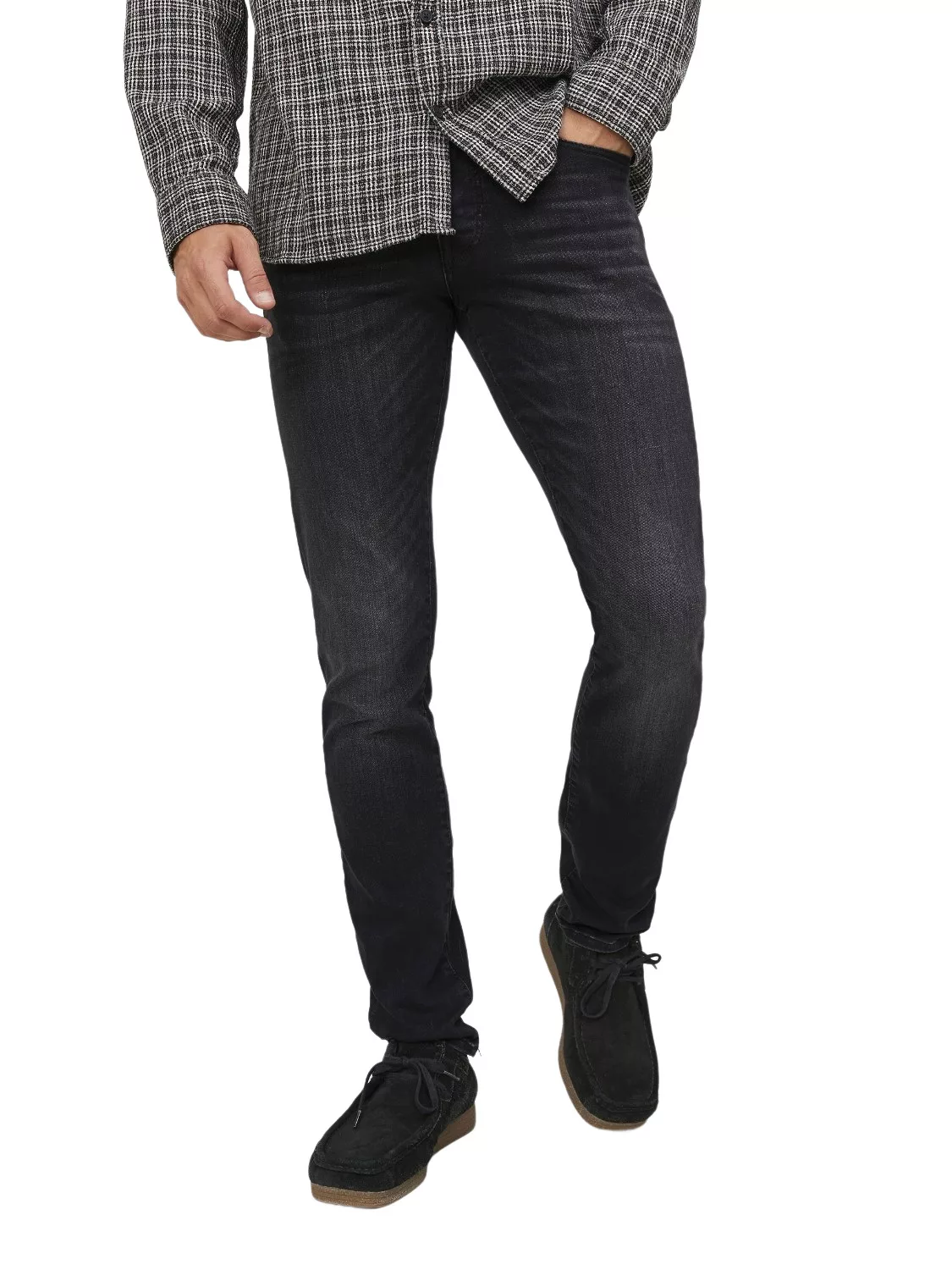 Jack & Jones Herren Jeans JJIGLENN JJICON JJ 557 50SPS - Slim Fit - Schwarz günstig online kaufen