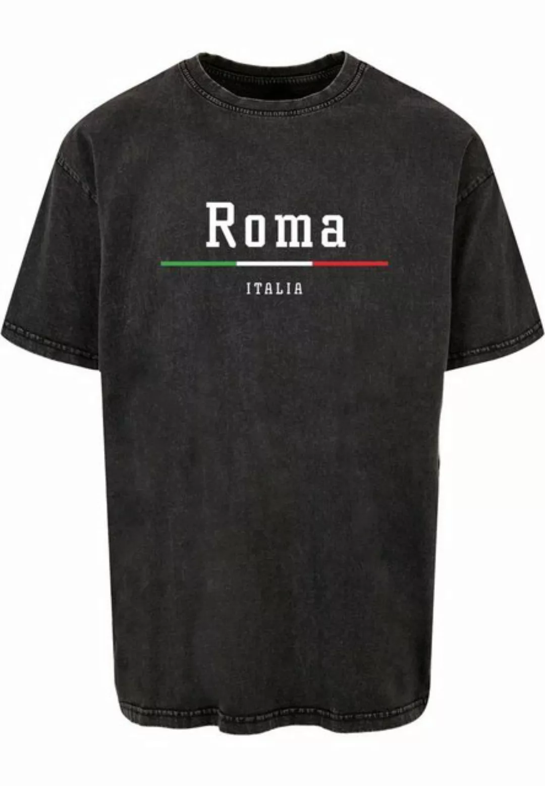 Merchcode T-Shirt Merchcode Herren Roma X Acid Washed Heavy Oversize Tee (1 günstig online kaufen
