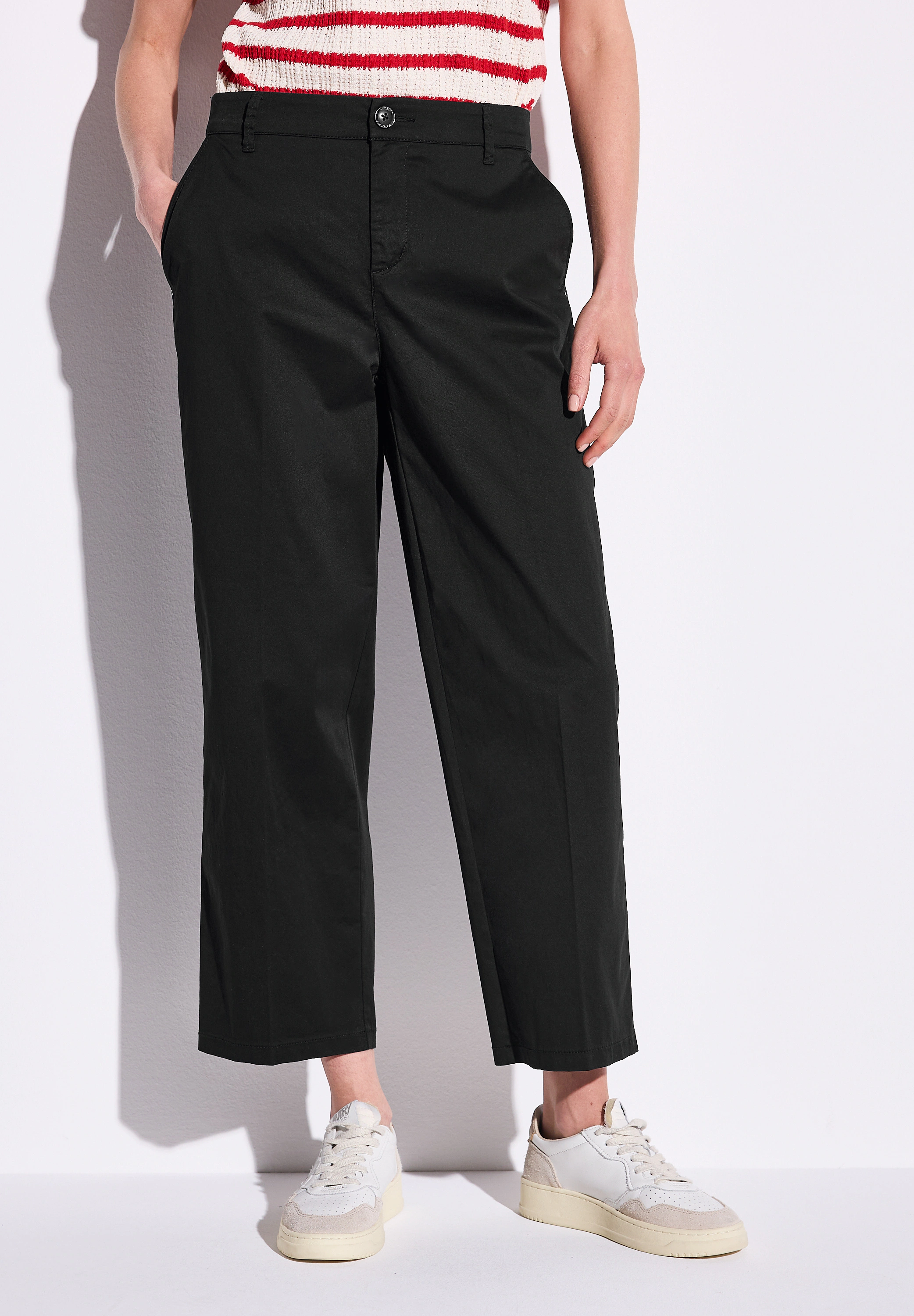 STREET ONE Chinohose, aus Baumwolle mit Stretchanteil günstig online kaufen