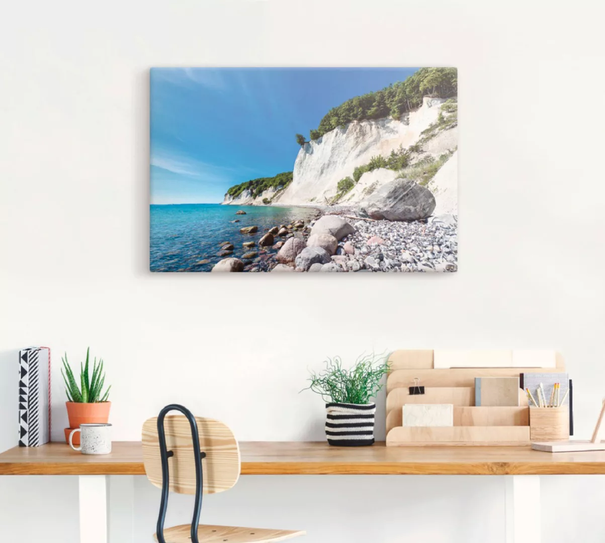 Artland Leinwandbild "Kreidefelsen auf der Insel Rügen 2", Küste, (1 St.), günstig online kaufen