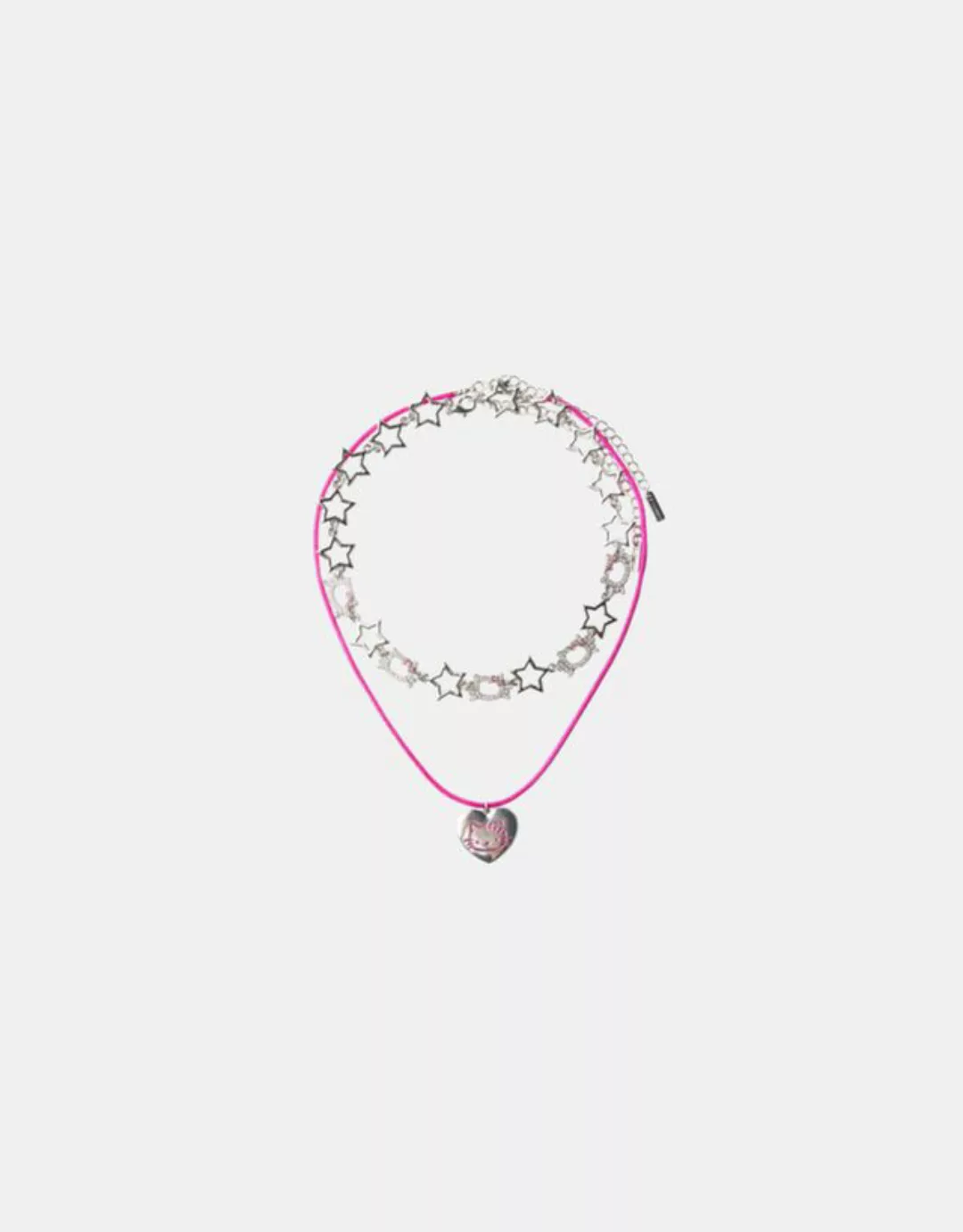 Bershka 2er-Pack Halsketten Hello Kitty Mania Damen Silber günstig online kaufen