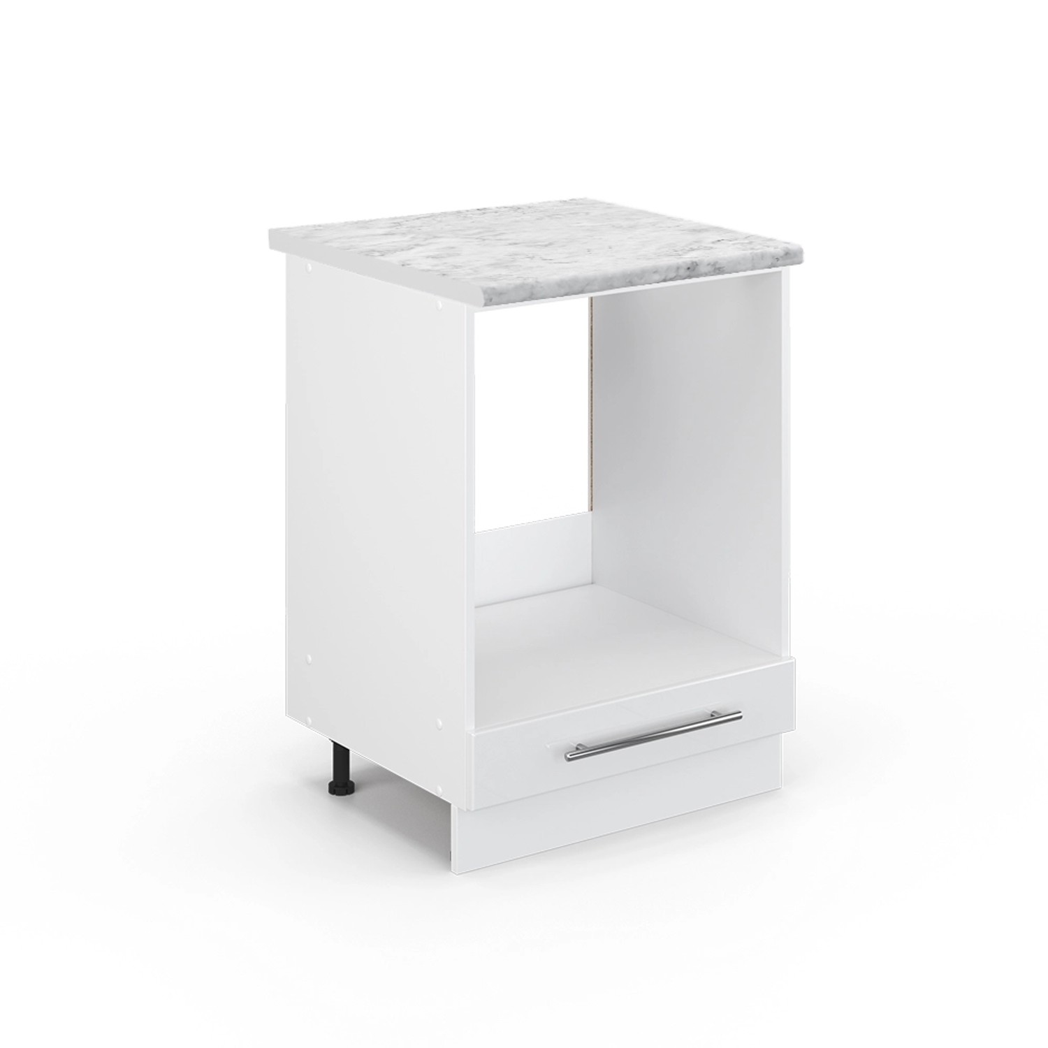 Vicco Herdumbauschrank Fame-Line Herdschrank Weiß Hochglanz/Weiß 60 cm AP E günstig online kaufen