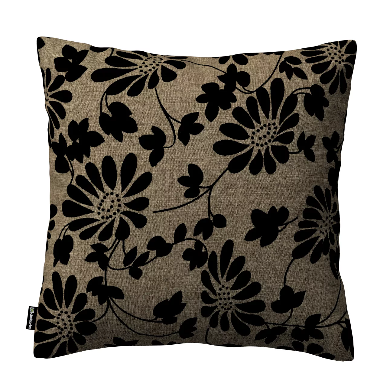 Kissenhülle Kinga, beige-schwarz, 60 x 60 cm, Living II (162-11) günstig online kaufen