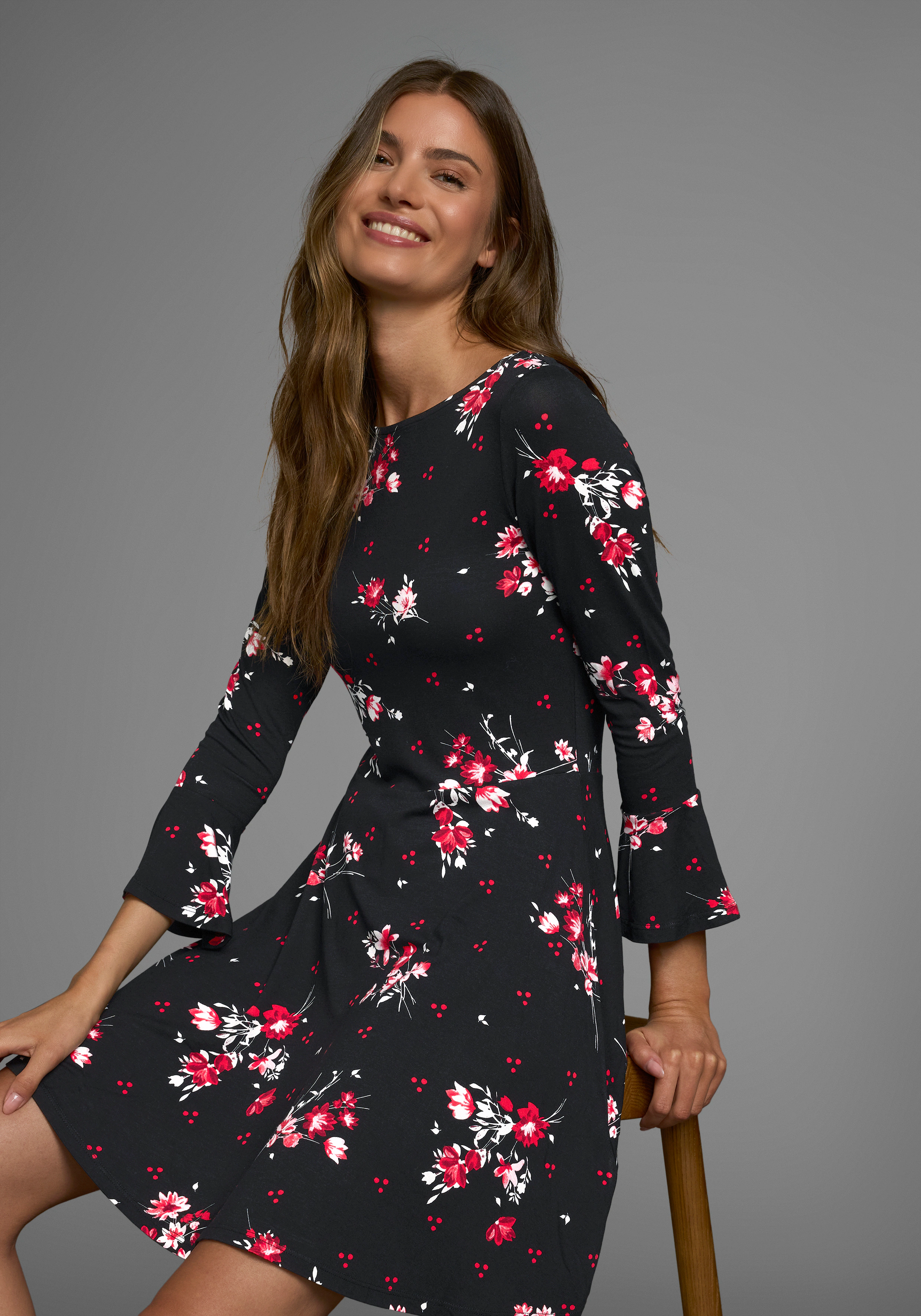 Laura Scott Jerseykleid, festliche Anlässe, langes Kleid, elegant, aus Visk günstig online kaufen