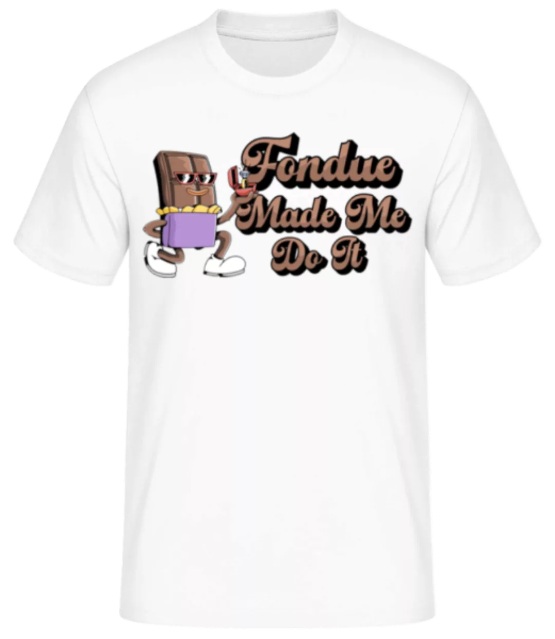 Fondue Made Me Do It · Männer Basic T-Shirt günstig online kaufen