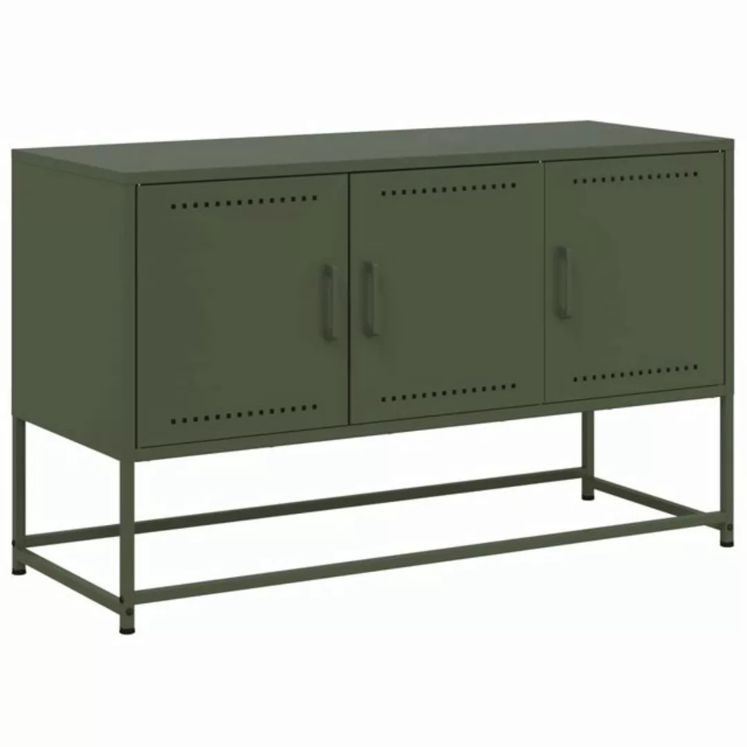 vidaXL TV-Schrank TV-Schrank Olivgrün 100,5x39x60,5 cm Stahl (1-St) günstig online kaufen