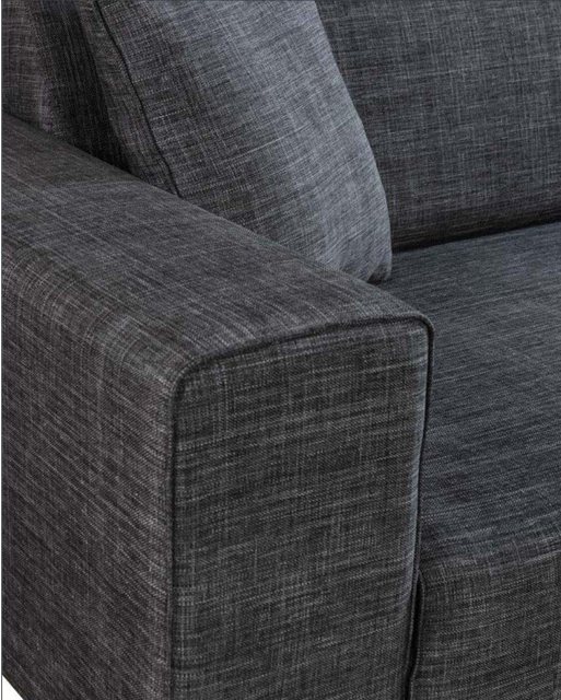 Xlmoebel Sofa Grau gepolsterte Sofa-Set 3+3+1 Design Möbel 3-teilig, 3 Teil günstig online kaufen