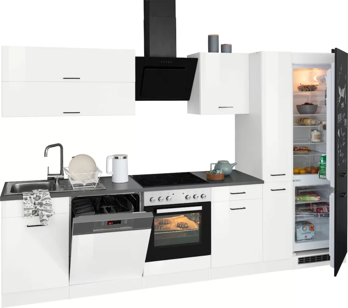 HELD MÖBEL Küchenzeile "Trier", mit E-Geräten, Breite 310 cm günstig online kaufen