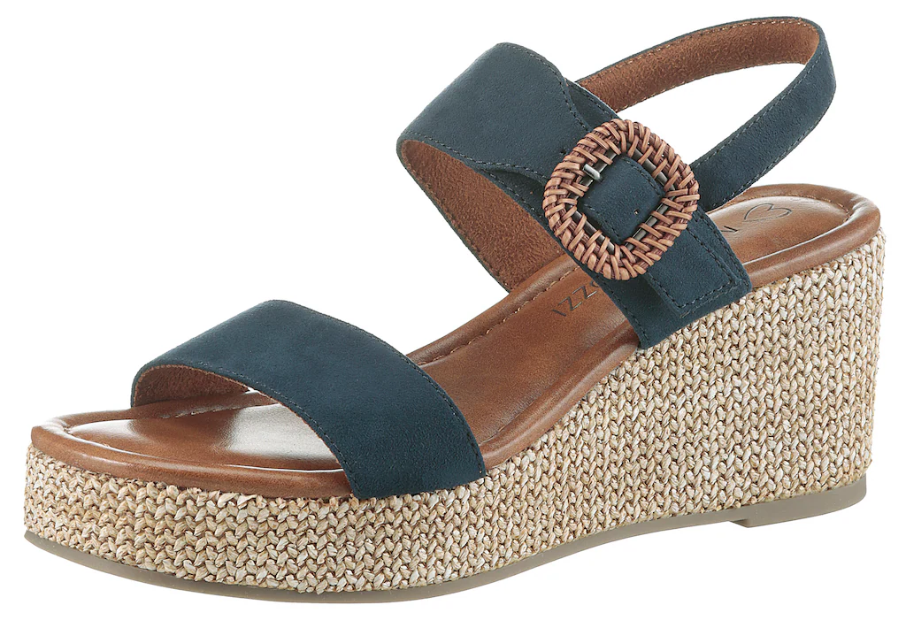 MARCO TOZZI Keilsandalette, Sommerschuh, Riemchensandale mit Feel Me-Aussta günstig online kaufen
