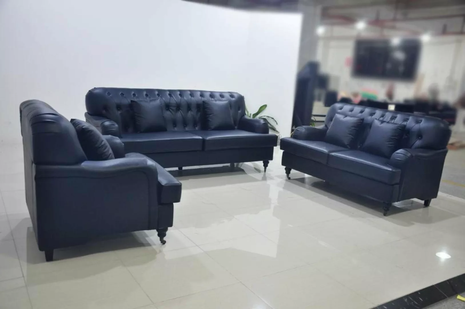 Xlmoebel Sofa Sofa aus Chesterfield-Leder - Elegante Luxus-Sofagarnitur für günstig online kaufen