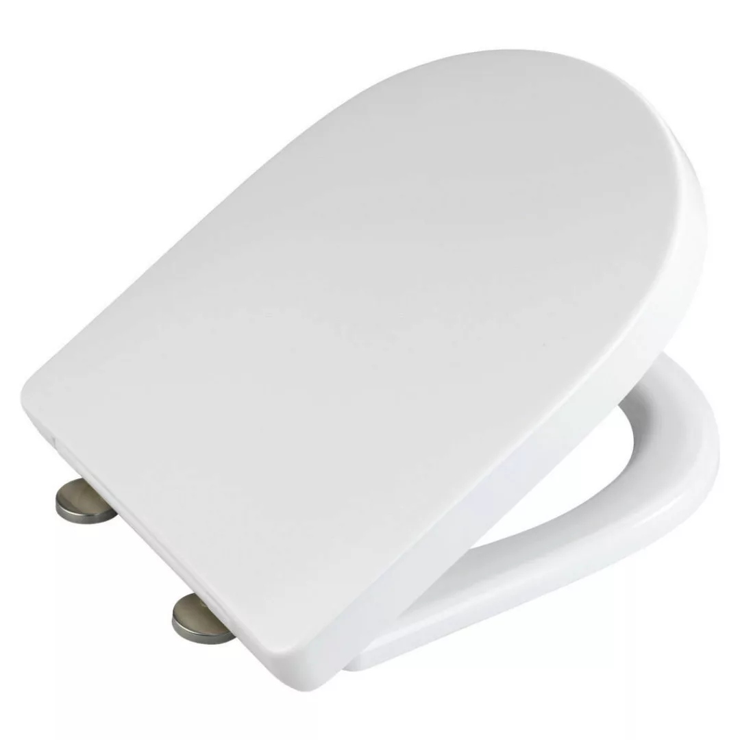 WC-Sitz weiß Duroplast B/H/T: ca. 36,5x45x5 cm günstig online kaufen