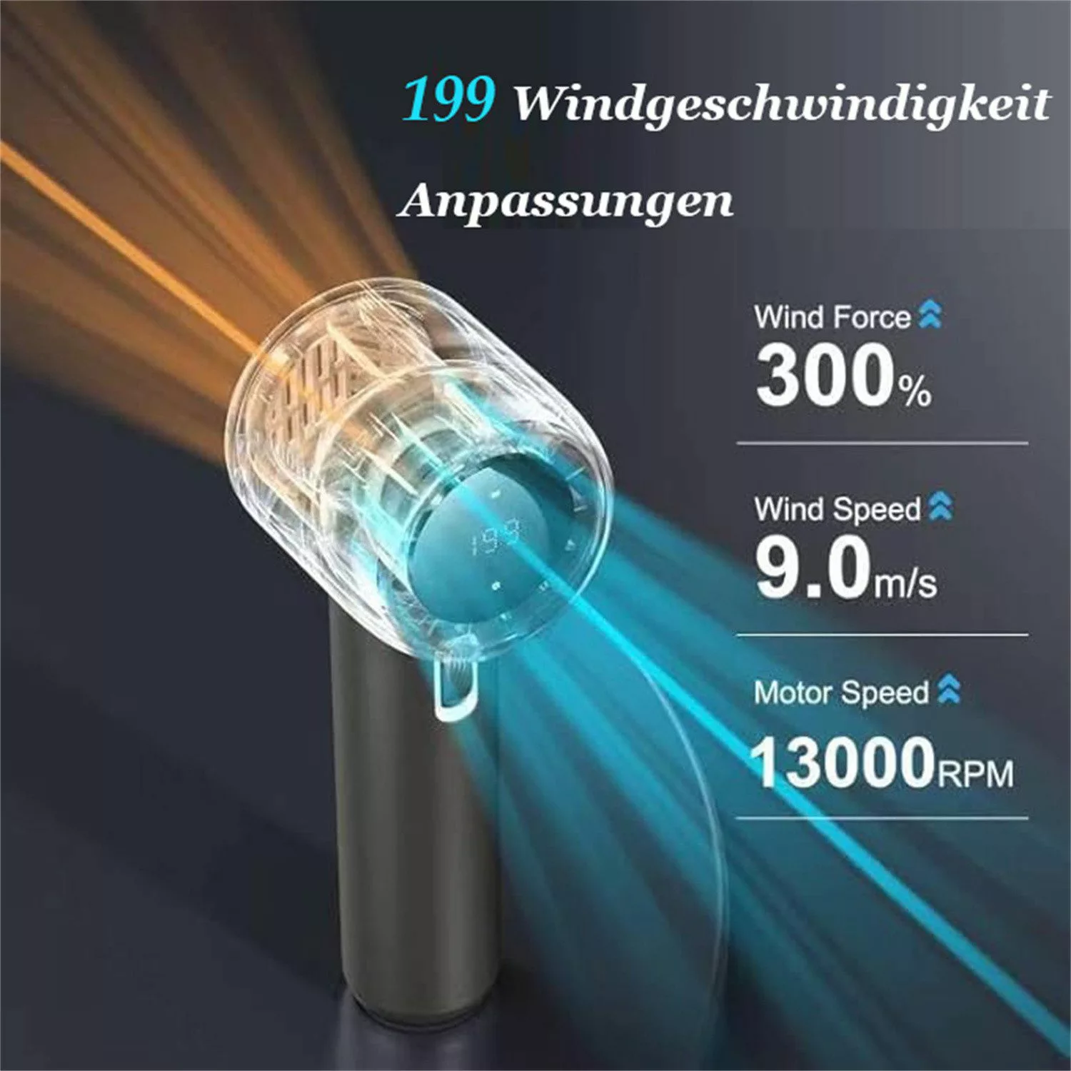 autolock Handventilator Highspeed Tragbarer Handventilator mit günstig online kaufen