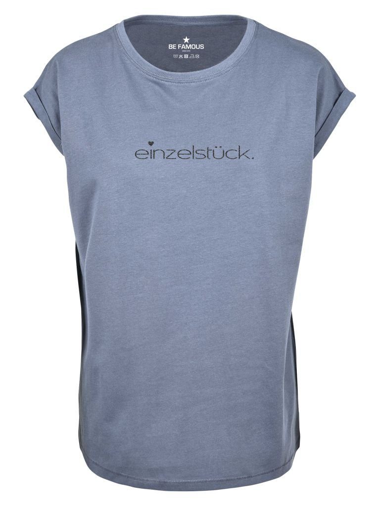 Print-Shirt Be Famous Women Rolled T-Shirt. günstig online kaufen