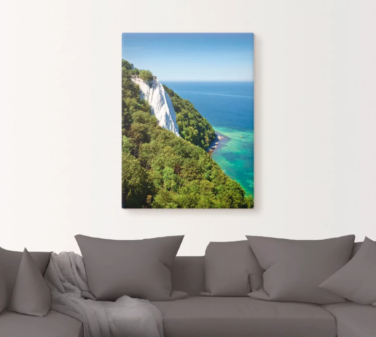 Artland Leinwandbild "Kreidefelsen Insel Rügen I", Küste, (1 St.), auf Keil günstig online kaufen