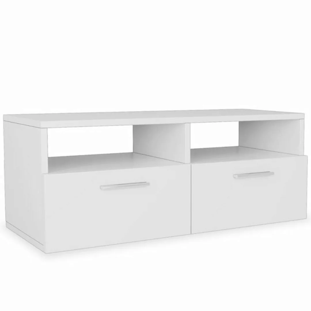 vidaXL TV-Schrank TV-Schrank Spanplatte 95 x 35 x 36 cm Weiß Lowboard günstig online kaufen