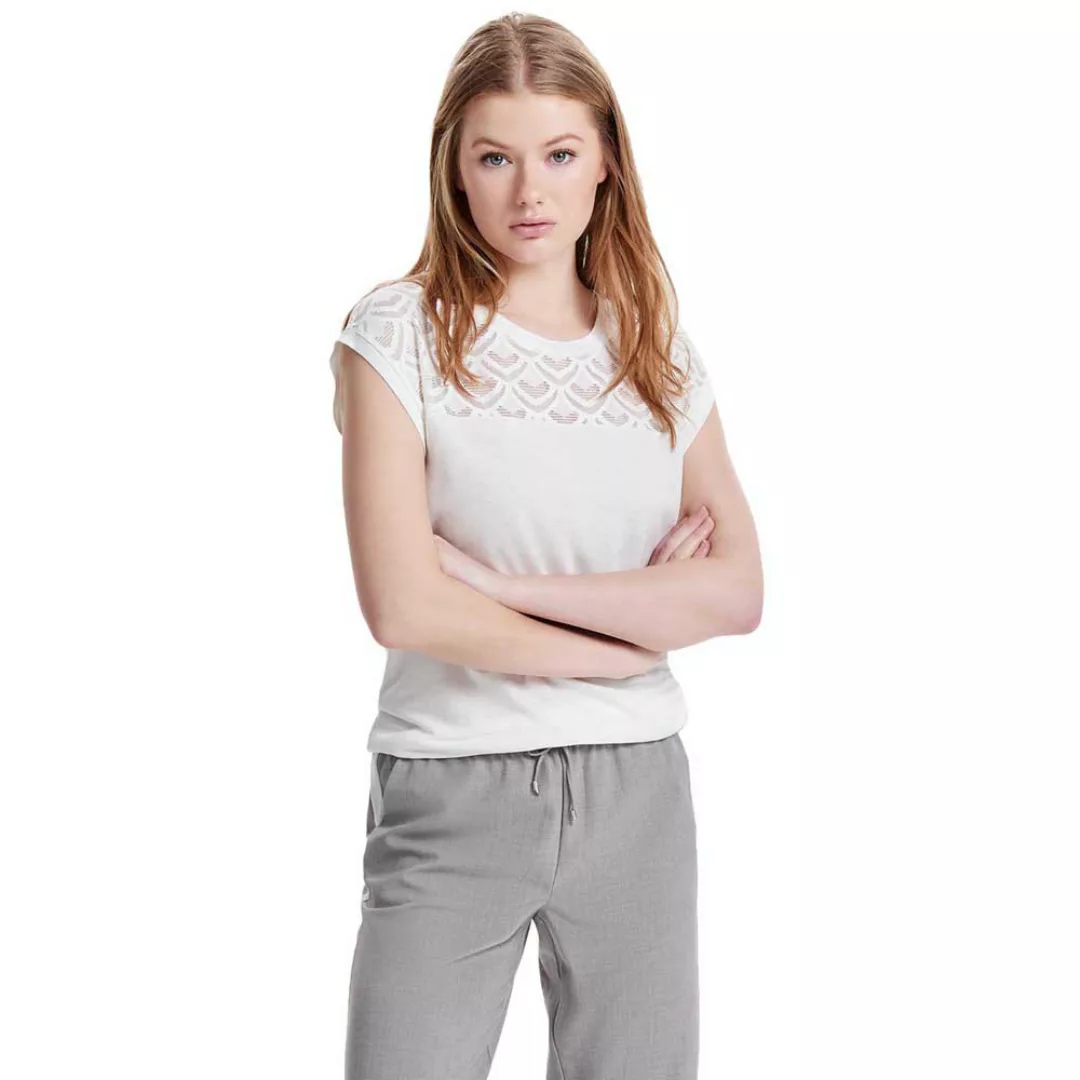 Only Nicole Mix Kurzärmeliges T-shirt M Cloud Dancer günstig online kaufen