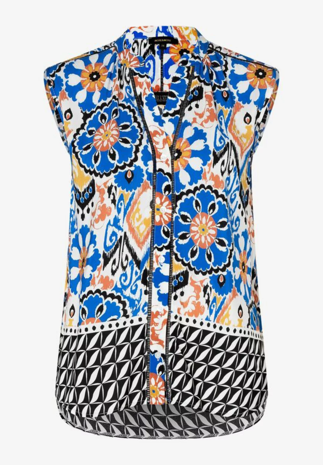 ärmellose Bluse, Ornament-Print, Sommer-Kollektion günstig online kaufen