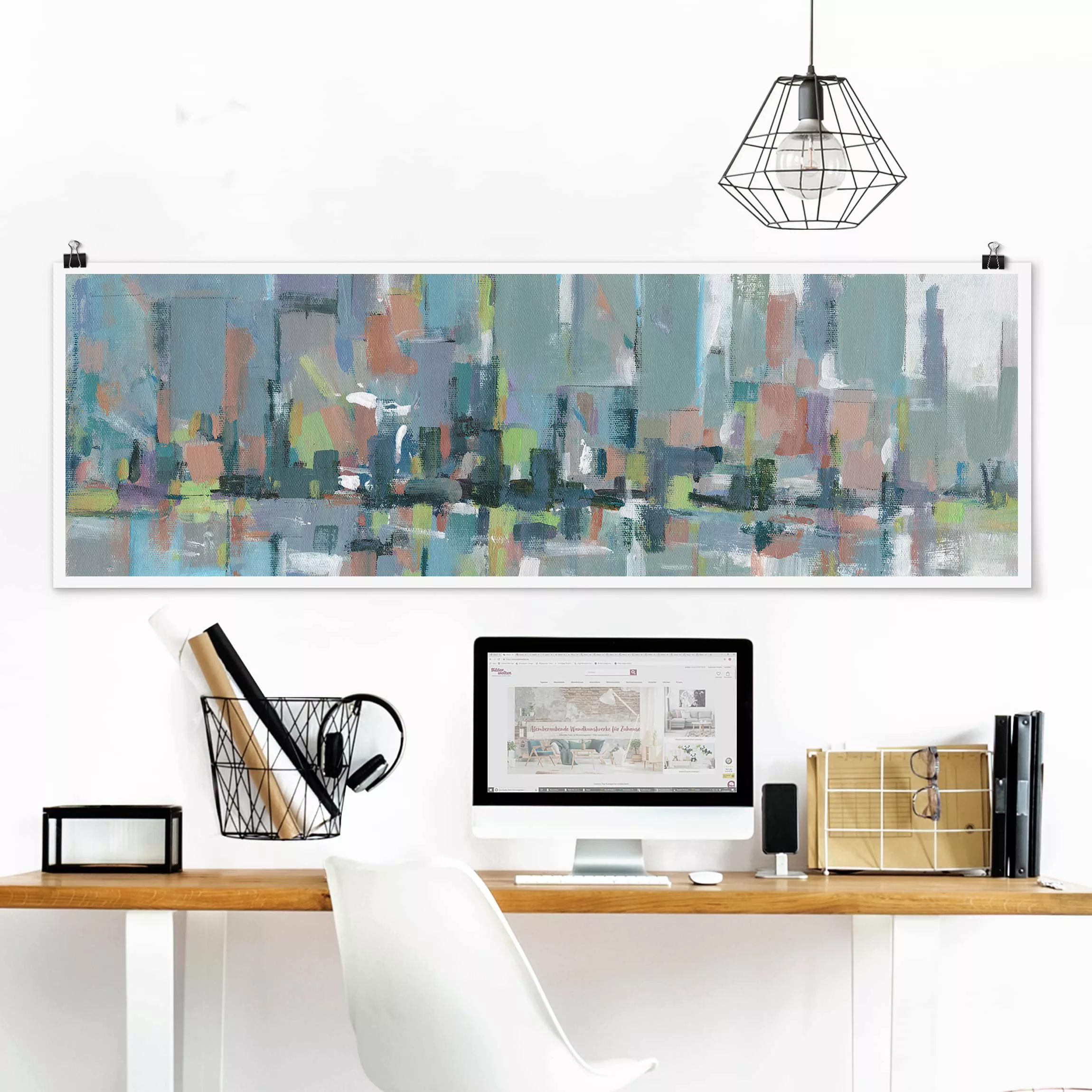 Panorama Poster Abstrakt Metro City I günstig online kaufen
