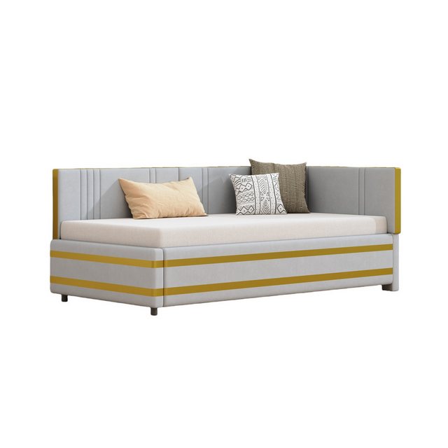 Odikalo Schlafsofa Polsterbett Sofabett 90*200 Multifunktionsbett Lattenros günstig online kaufen